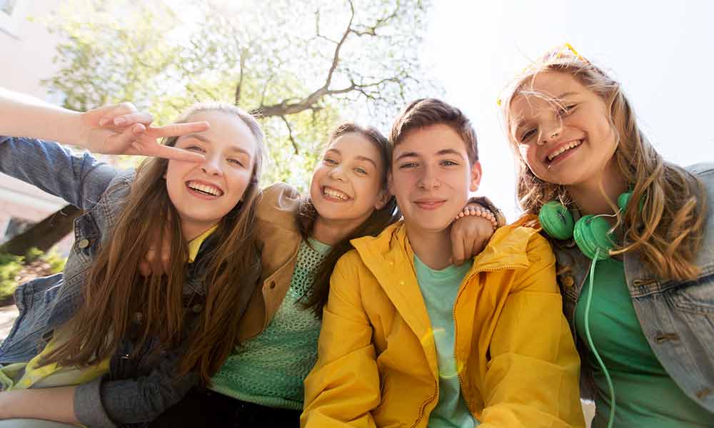 World Heritage Youth Ambassadors Teens having fun